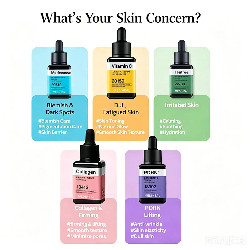 MEDIHEAL Serum,Breathable Formula,Leaves Skin Feeling Soft,Comforting Skin Sensation,Korean Skincare,K-Beauty,Korean Makeup