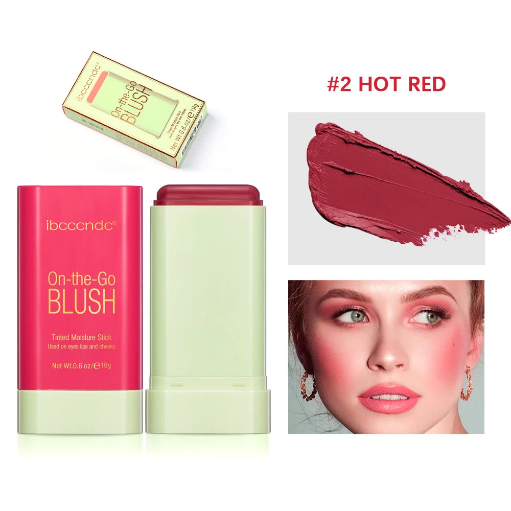 Make Up Functional Blush Stick Easy Color Rouge Blusher Cream Waterproof
