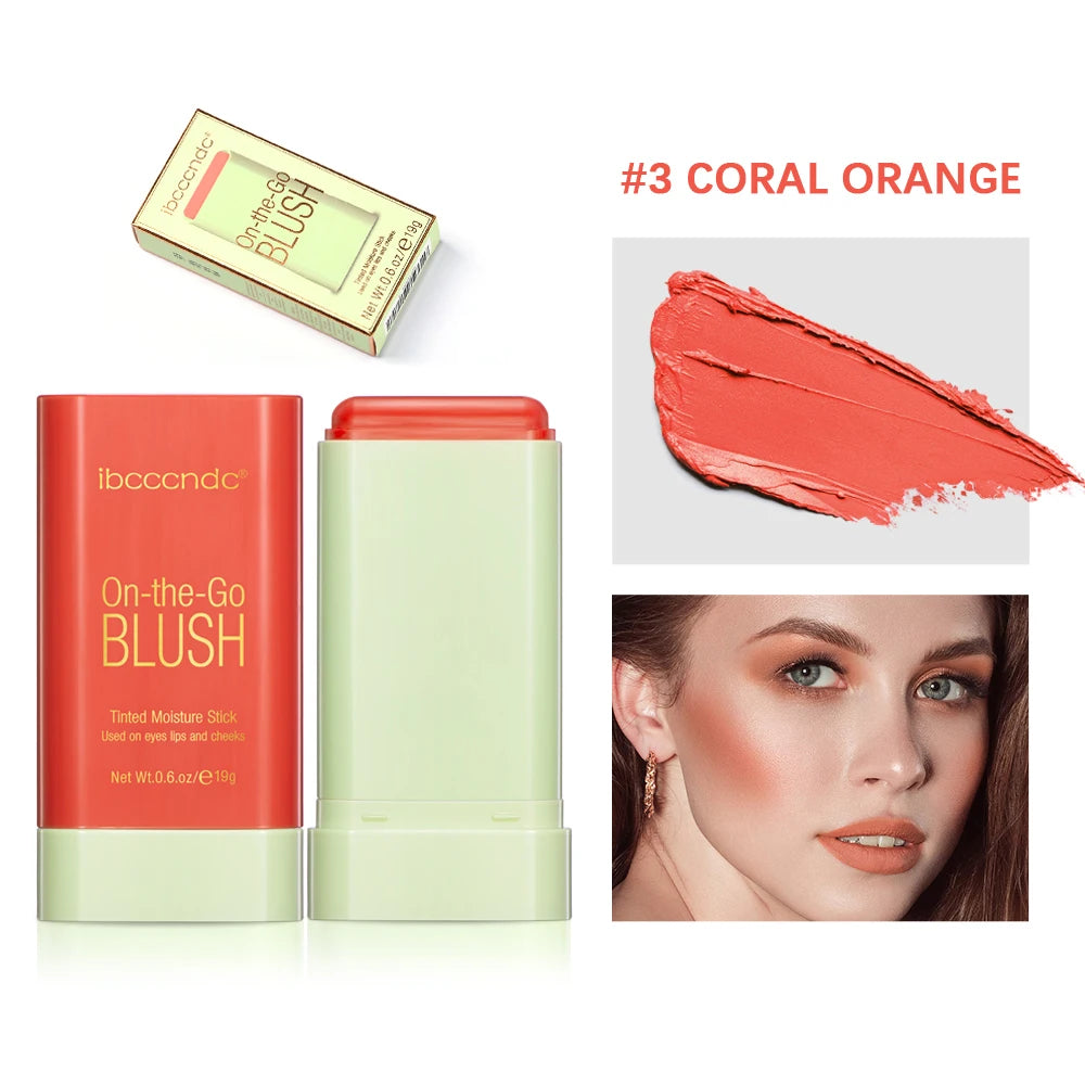 Make Up Functional Blush Stick Easy Color Rouge Blusher Cream Waterproof