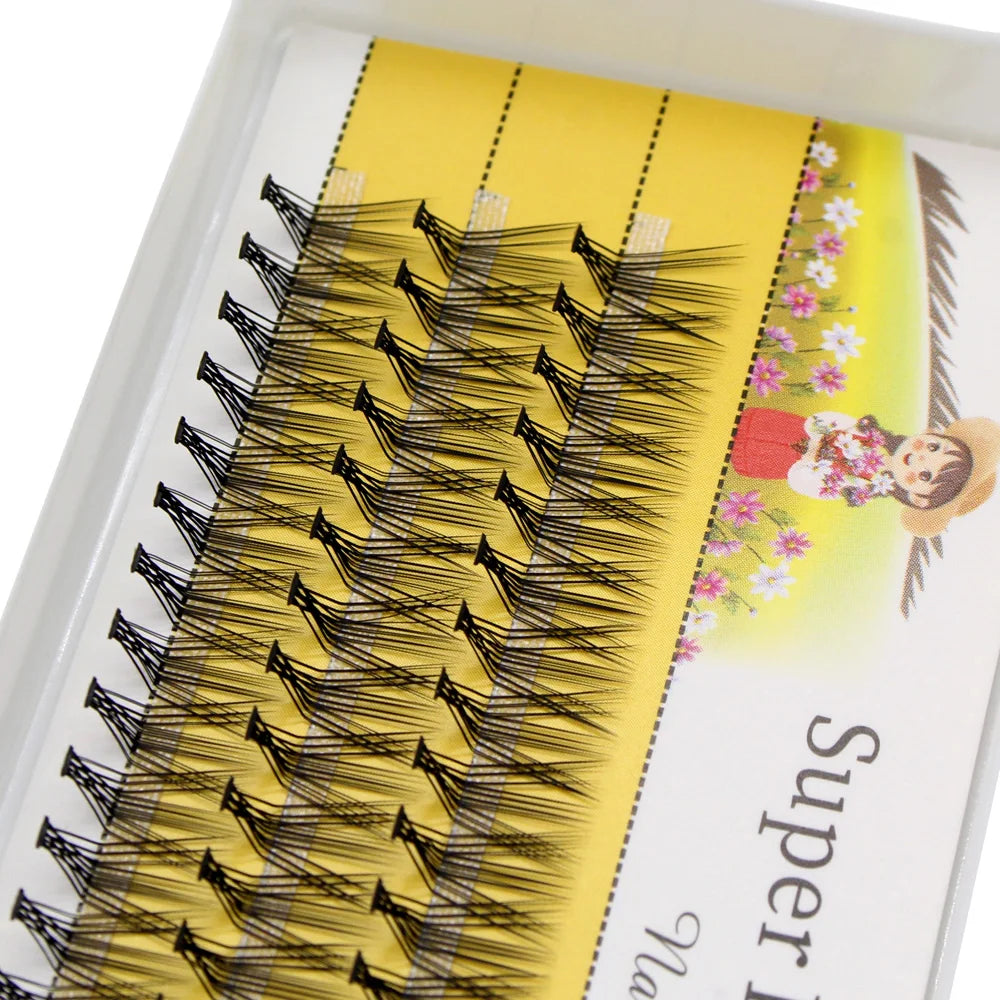 Super Bunch Curl Mink False Eyelash 60 Clusters Lashtray Makeup