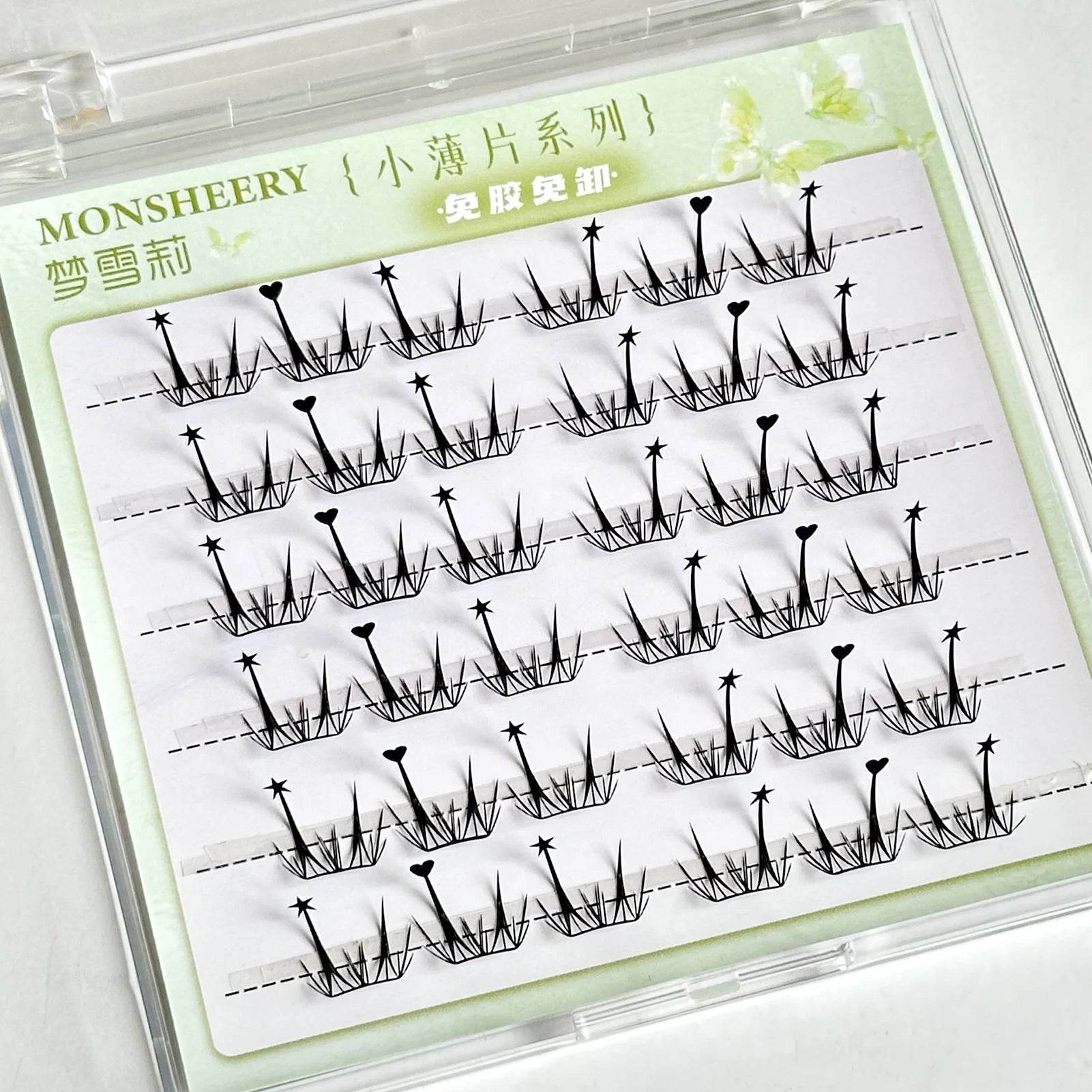 Natural Cosplay False Eyelashes No Glue Need Eyelash Clusters