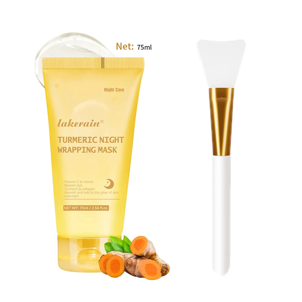 Overnight Wrapping Peel Off Mask Kojic Acid Turmeric Nourishes Hydrolyzed Collagen