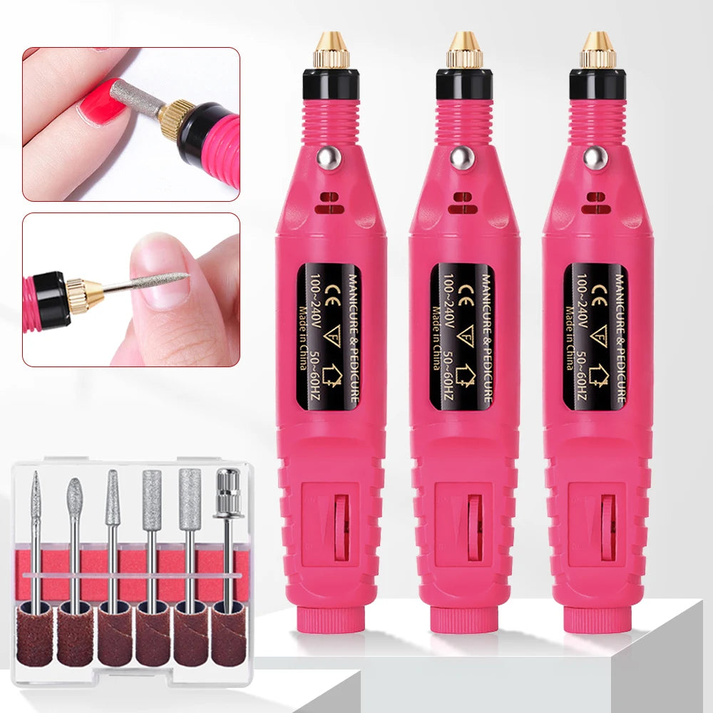Electric Nail Drill Machine Set Pedicure Grinding Equipment Mill For Manicure