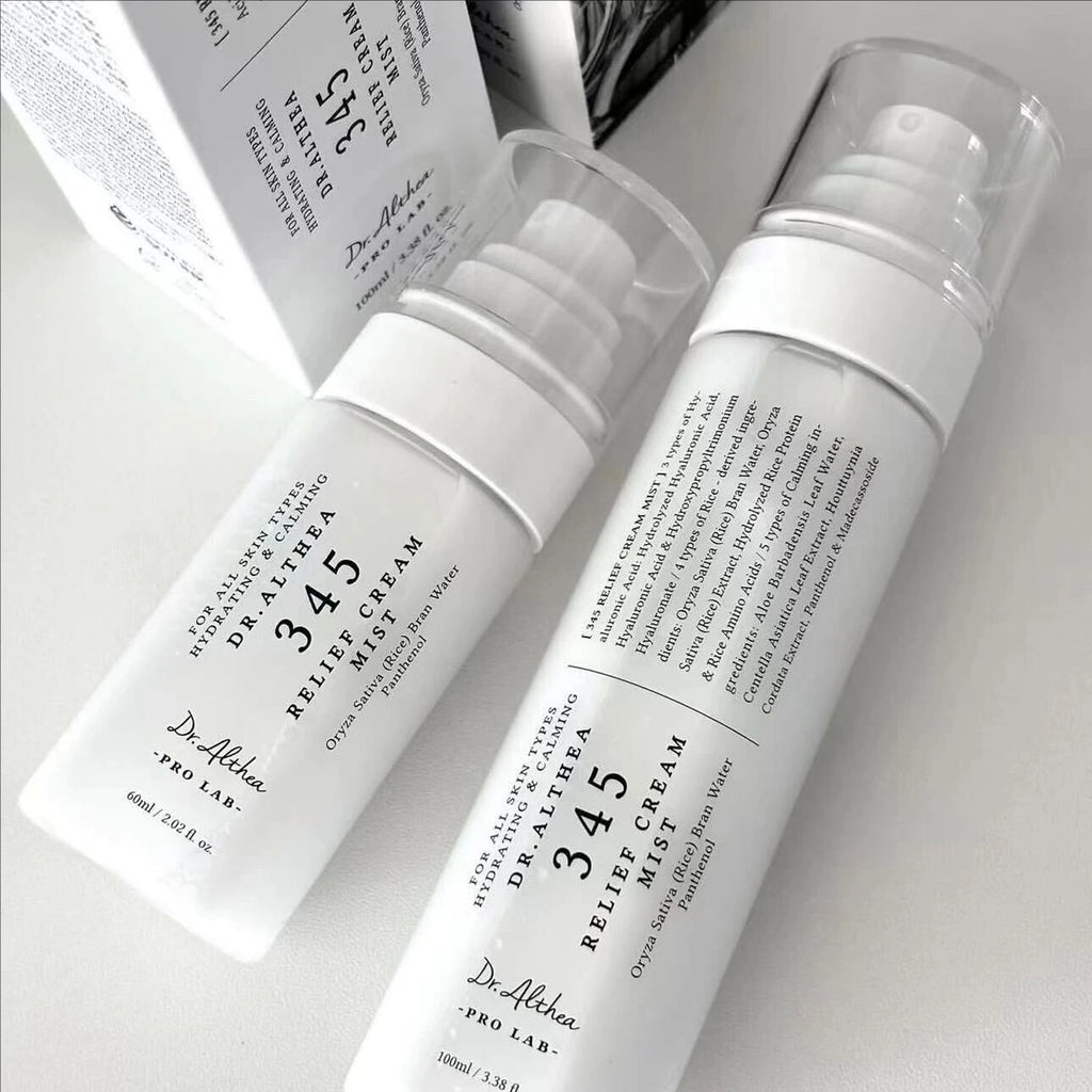 Korean Skincare 345 Relief Cream 50ml Moisturizing Face Cream Soothing