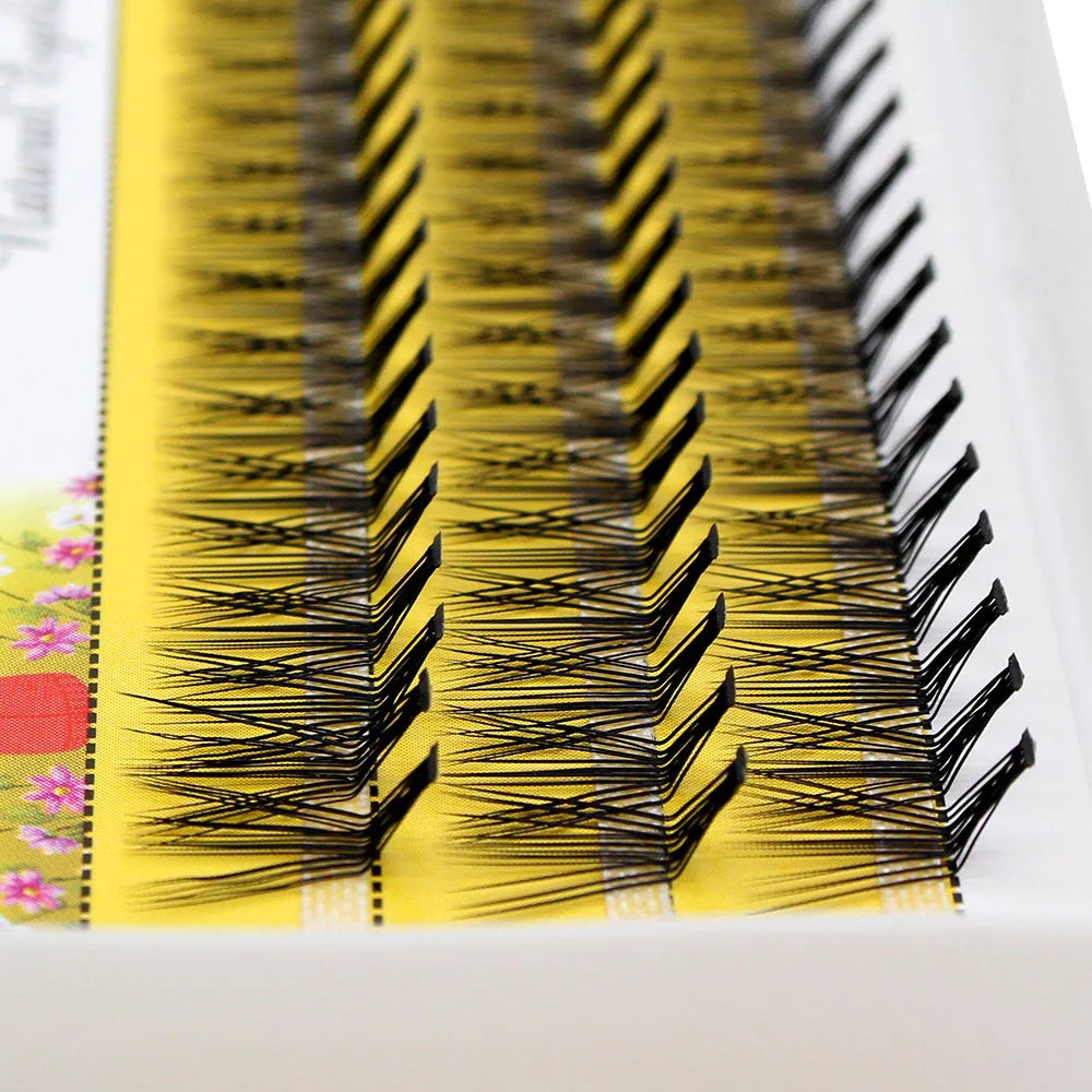 Super Bunch Curl Mink False Eyelash 60 Clusters Lashtray Makeup