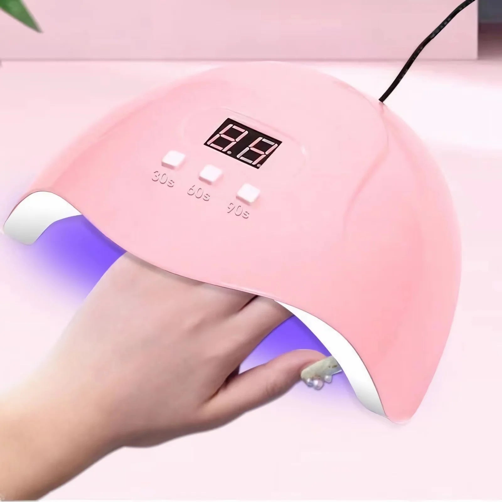 7-in-1Nail Art Tool Set With LED UV Nail Lamp