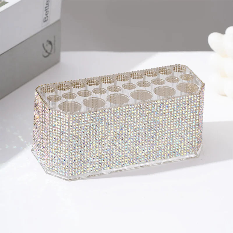 26 Holes Acrylic Nail Brushes Organizer Nail Art Kit Storage
