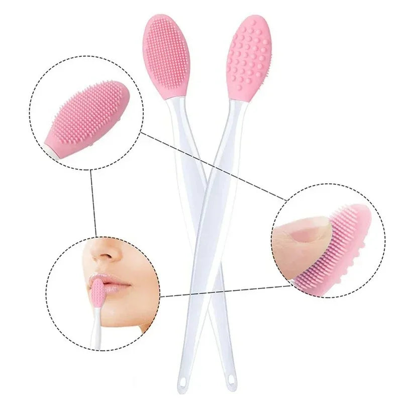 Beauty Skin Care Wash Face Double Sided Silicone Brush