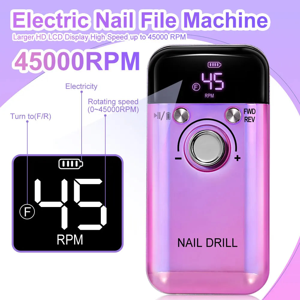 Rechargeable Electric Nail Drill Machine Professional Nail