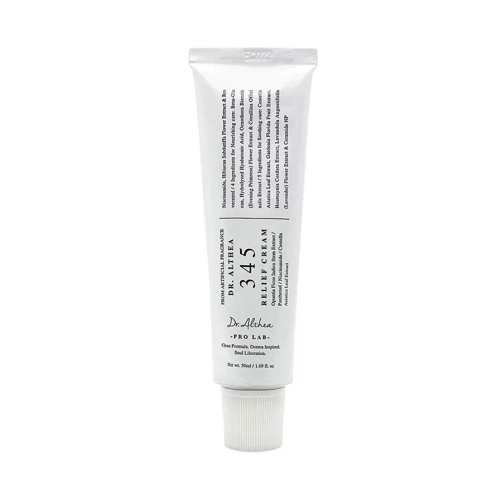 Korean Skincare 345 Relief Cream 50ml Moisturizing Face Cream Soothing