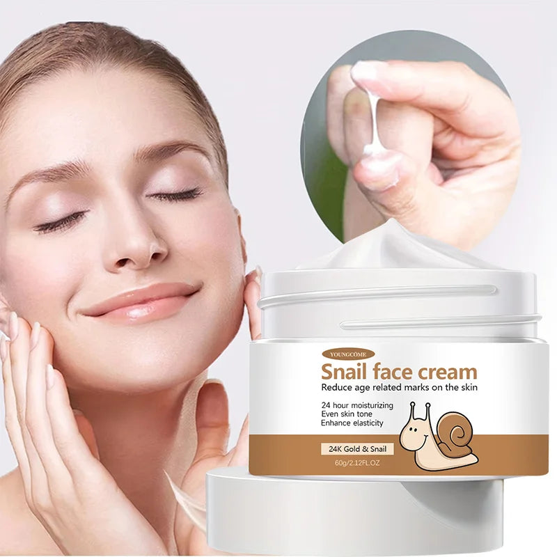 Korean Snail Essence Cream Collagen Anti Wrinkle Facial Skin Care Moisturizing