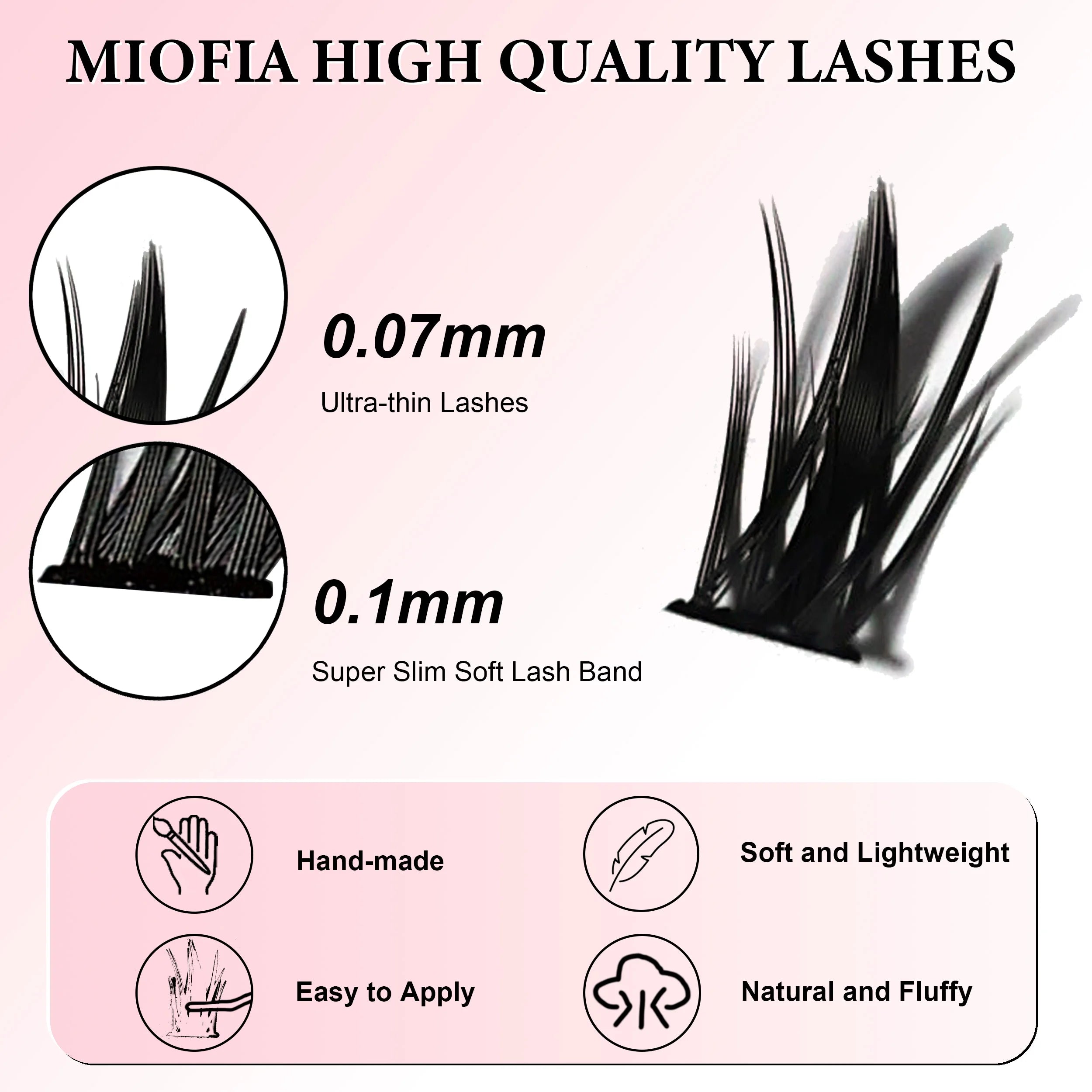 160 Bunches Eyelash Individual Eyelash Cluster Natural Eyelash Extension