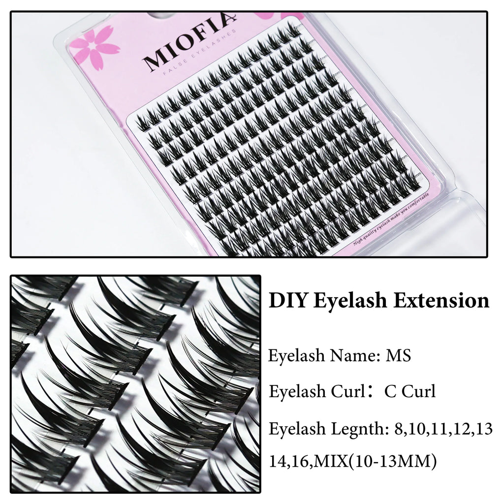 160 Bunches Eyelash Individual Eyelash Cluster Natural Eyelash Extension