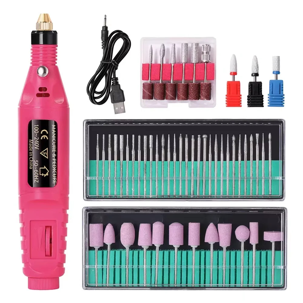 Electric Nail Drill Machine Set Pedicure Grinding Equipment Mill For Manicure