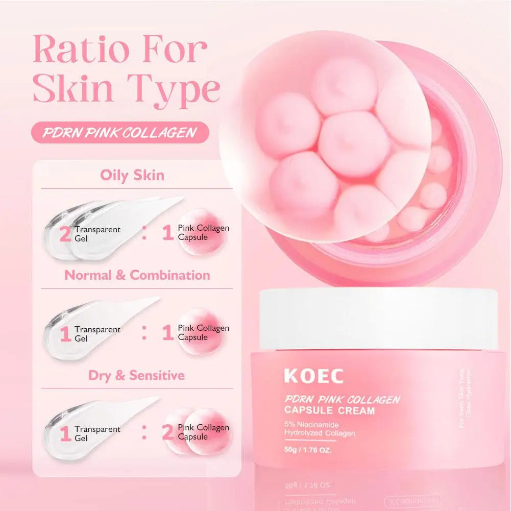 Collagen Jelly Cream Niacinamide Hydrolyzed Whitening Brightening Moisturizer