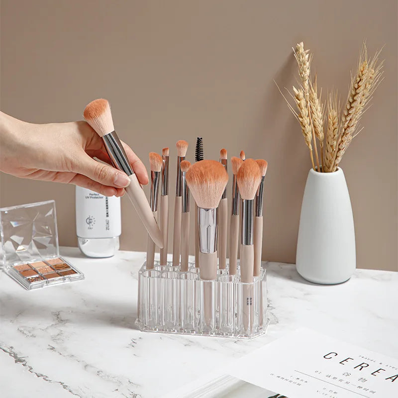 26 Holes Acrylic Nail Brushes Organizer Nail Art Kit Storage