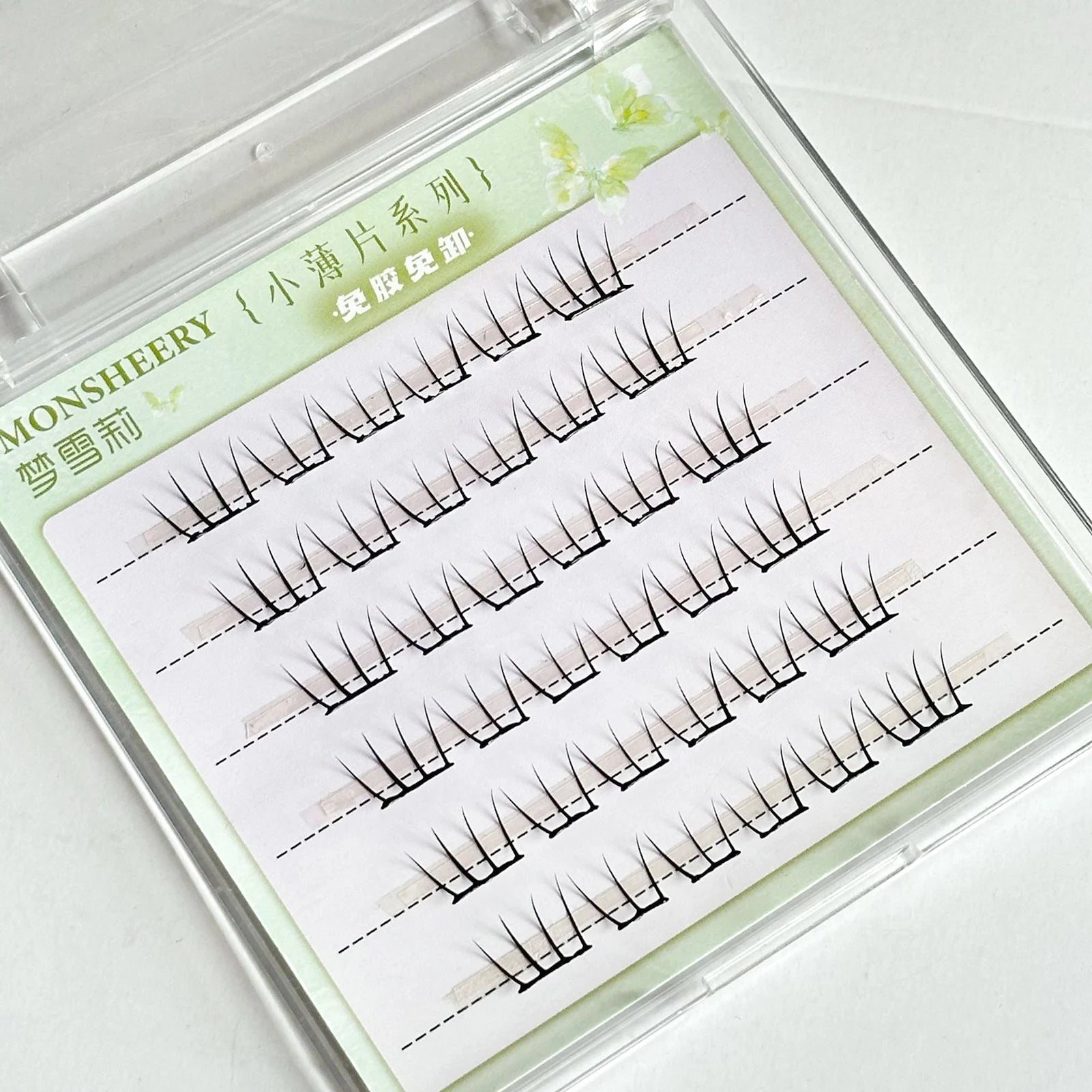 Natural Cosplay False Eyelashes No Glue Need Eyelash Clusters