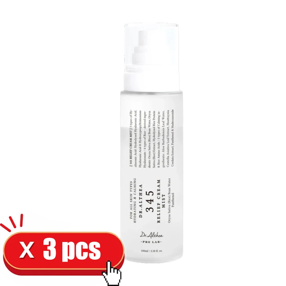 Korean Skincare 345 Relief Cream 50ml Moisturizing Face Cream Soothing