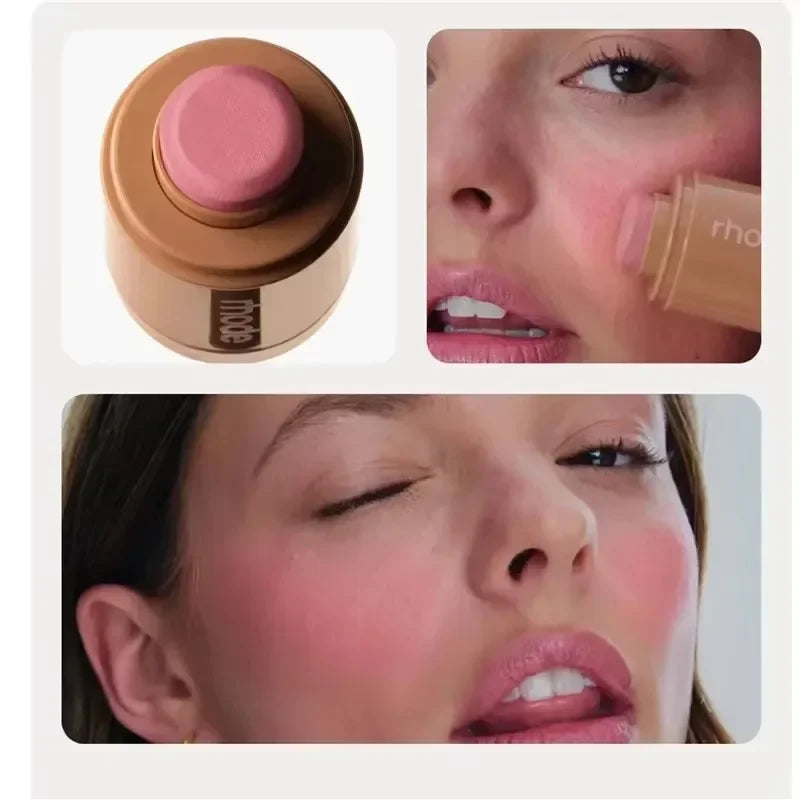 Makeup Blusher Rouge Powder Pocket Blush Lipstick Cheek Hydrating Stick