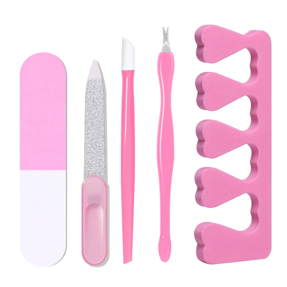7-in-1Nail Art Tool Set With LED UV Nail Lamp