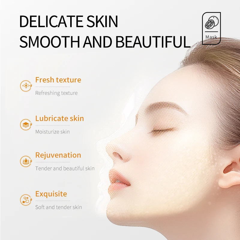 Vitamin C facial Mask Remove Blackheads Shrink Pores Whitening Skin Soothing