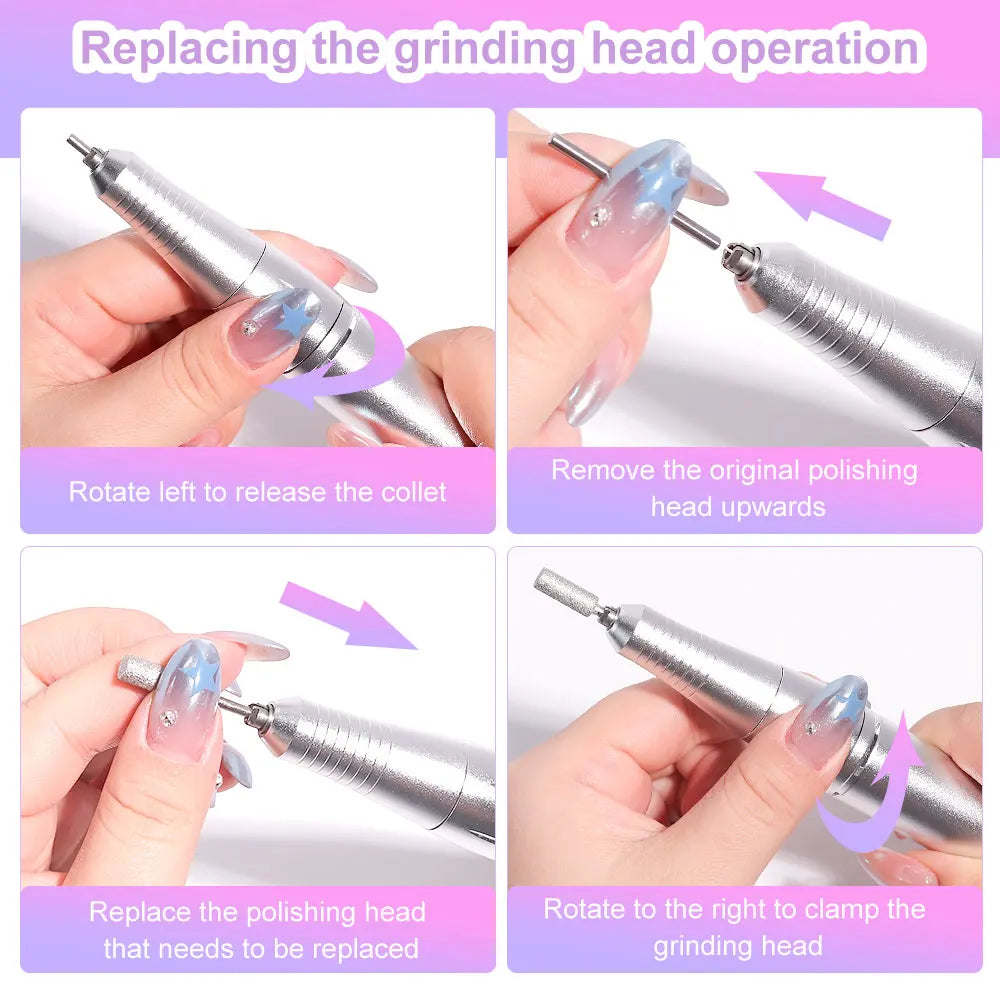 Rechargeable Electric Nail Drill Machine Professional Nail