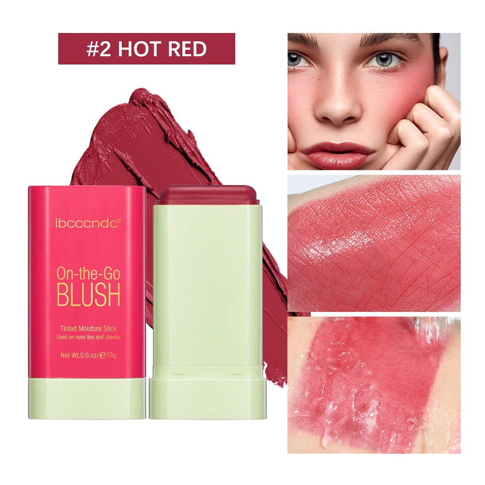 Make Up Functional Blush Stick Easy Color Rouge Blusher Cream Waterproof