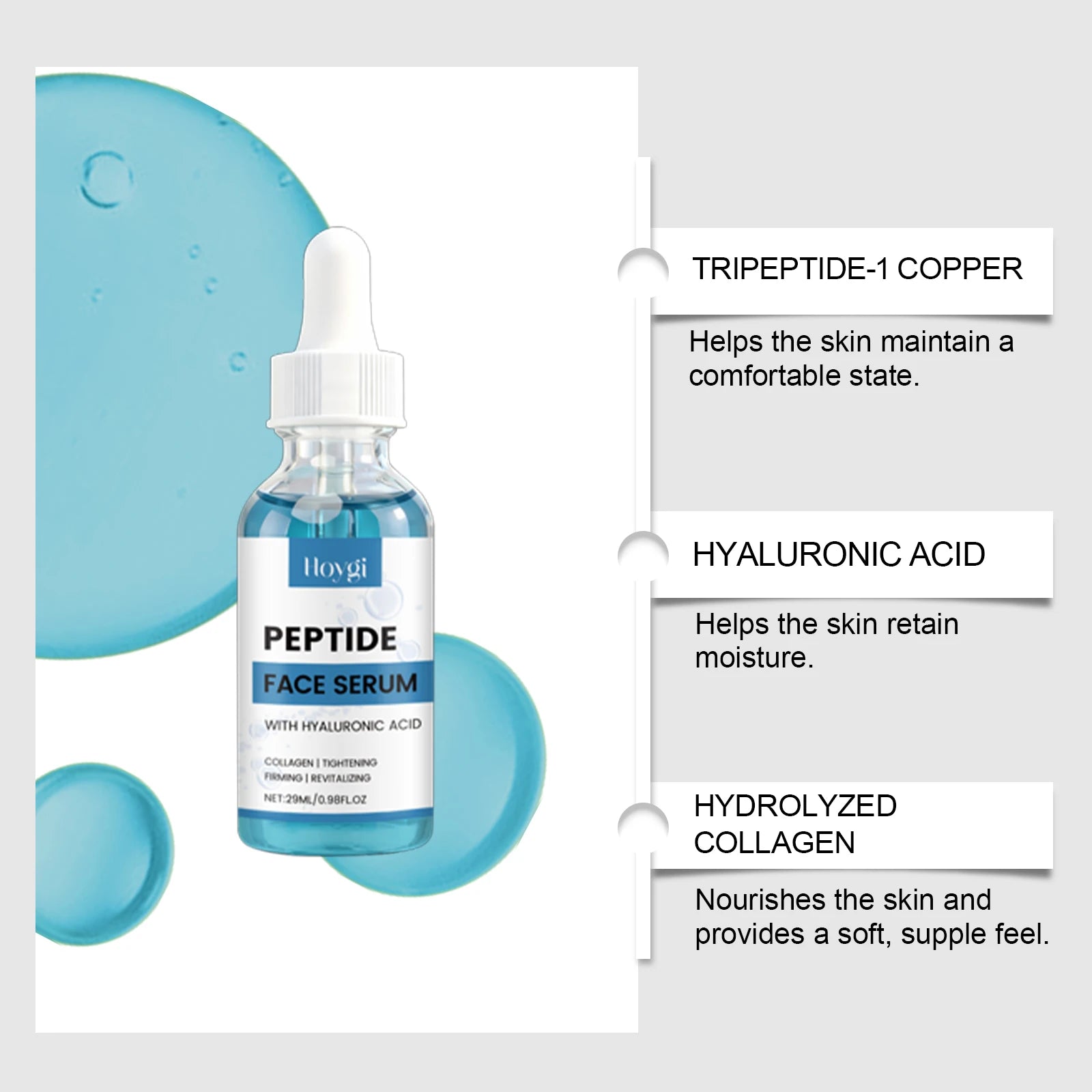 Korean SkinCare Copper Peptide Facial /Acid Collagen Hydrating