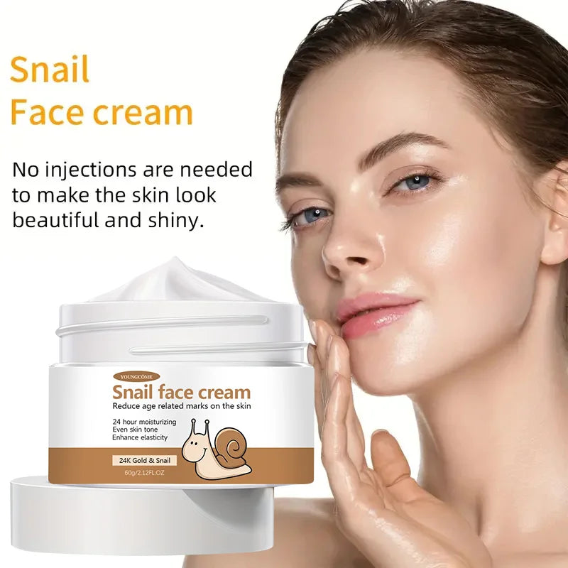 Korean Snail Essence Cream Collagen Anti Wrinkle Facial Skin Care Moisturizing
