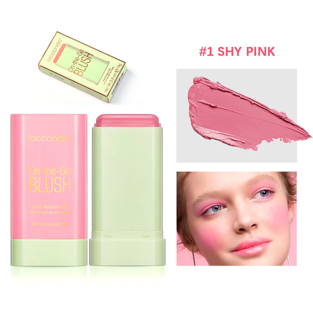 Make Up Functional Blush Stick Easy Color Rouge Blusher Cream Waterproof