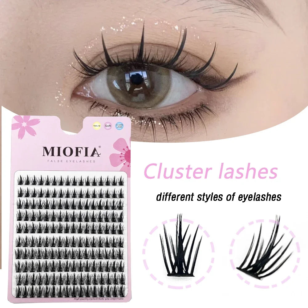 10 row anime lashes Cosplay lash natural wispy  Natural Mink Eyelashes