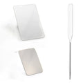 Stainless Steel Palette Tray Mixing Rod Set Makeup Toner Spatula Mixing Stick