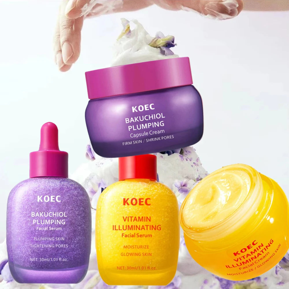 Korean Skincare Kit -  Capsule Cream & Serum, Vitamin Illuminating Facial Cream
