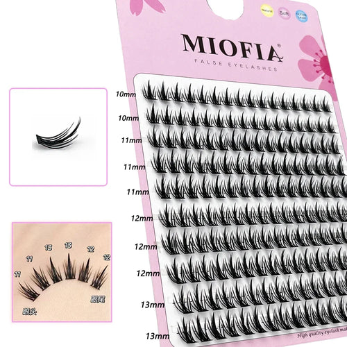 10 row anime lashes Cosplay lash natural wispy  Natural Mink Eyelashes
