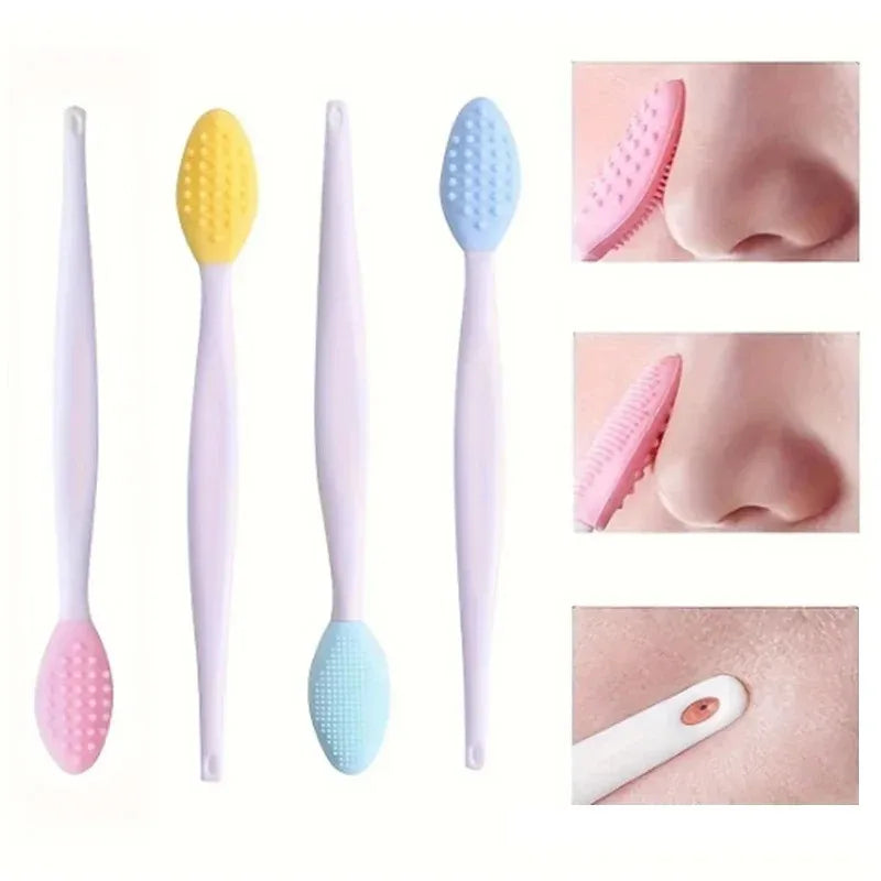 Beauty Skin Care Wash Face Double Sided Silicone Brush