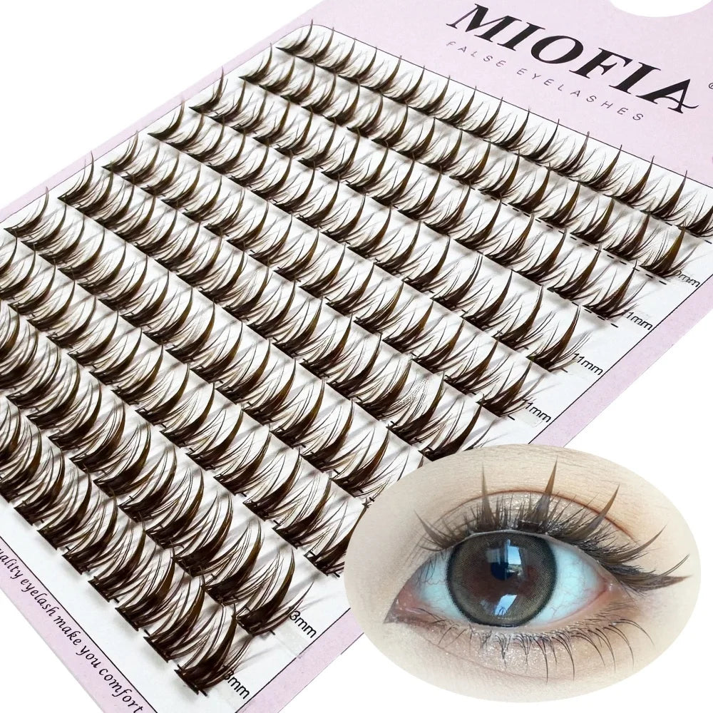 10 row anime lashes Cosplay lash natural wispy  Natural Mink Eyelashes