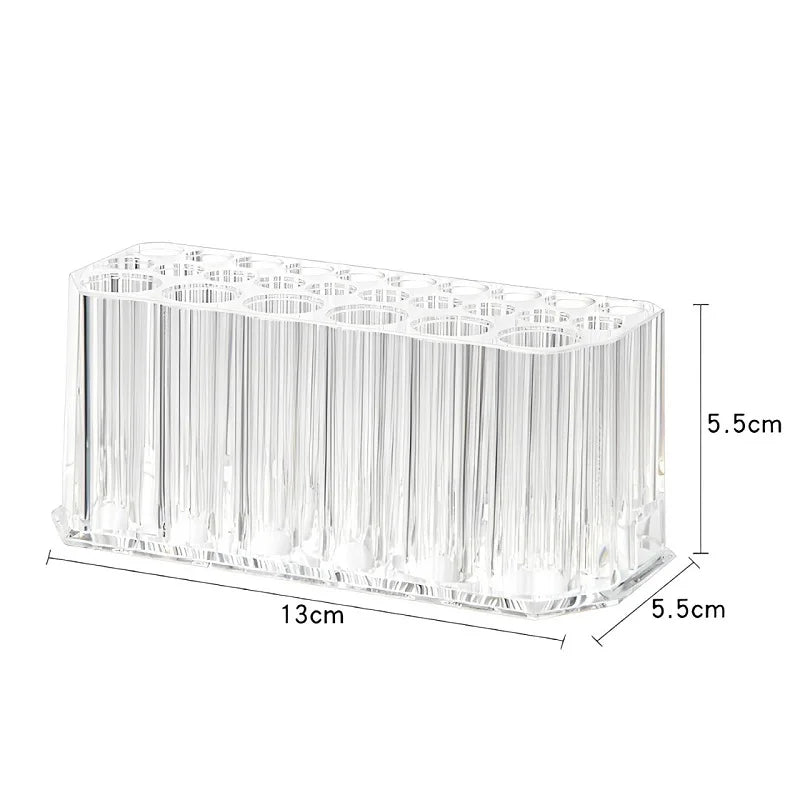 26 Holes Acrylic Nail Brushes Organizer Nail Art Kit Storage