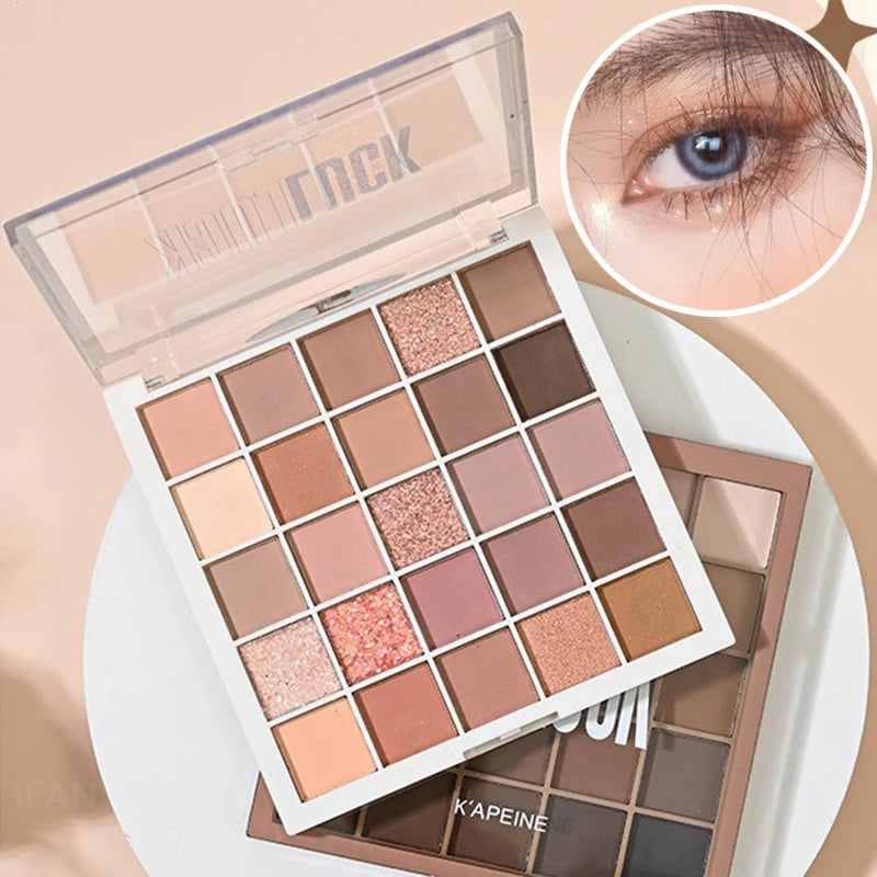 25 Color Professional Eyeshadow Palette Eye Glitter