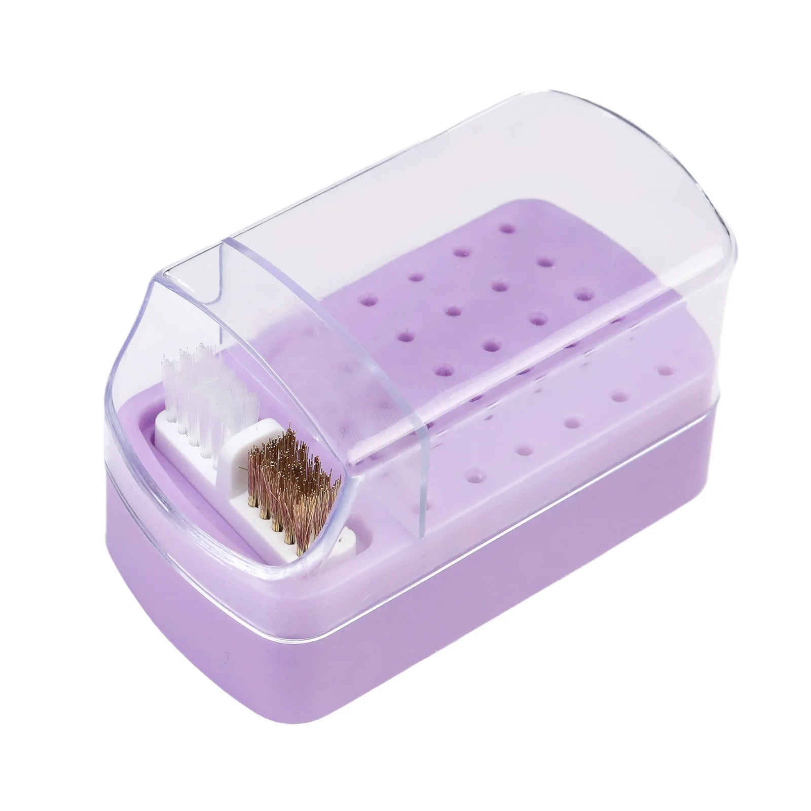 30 Holes Nail Polish Head Organizer Acrylic Portable Professional