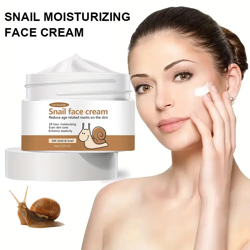 Korean Snail Essence Cream Collagen Anti Wrinkle Facial Skin Care Moisturizing