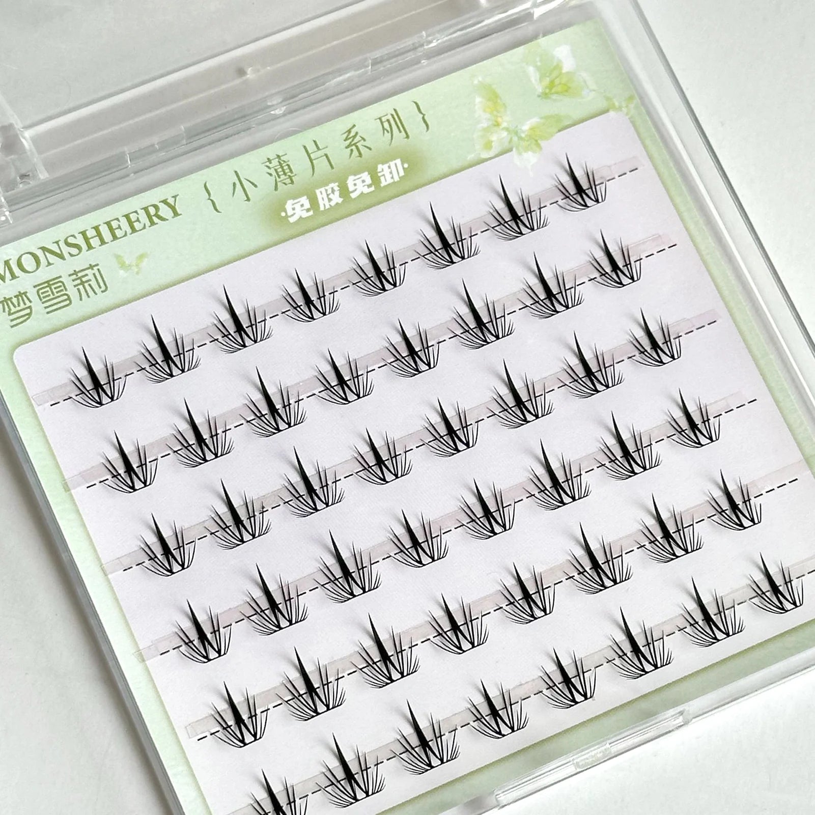 Natural Cosplay False Eyelashes No Glue Need Eyelash Clusters