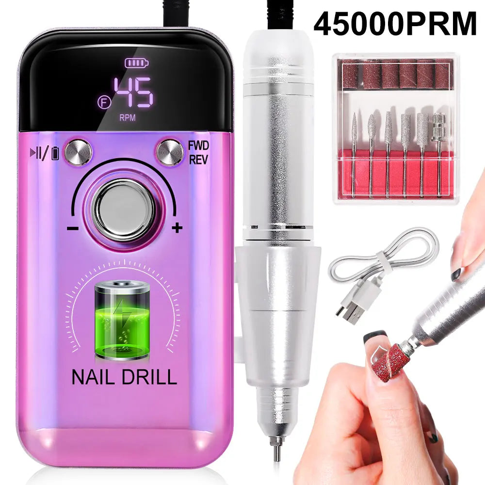 Rechargeable Electric Nail Drill Machine Professional Nail
