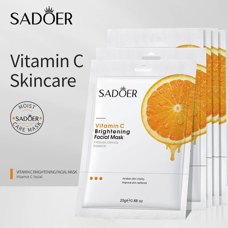Vitamin C facial Mask Remove Blackheads Shrink Pores Whitening Skin Soothing
