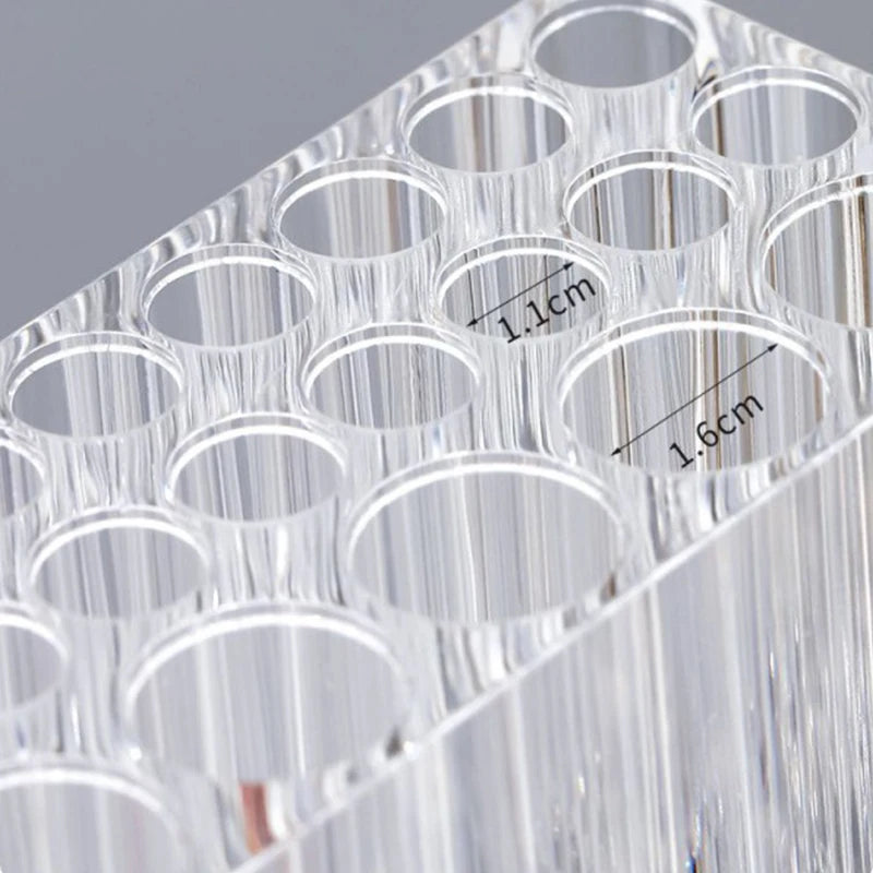 26 Holes Acrylic Nail Brushes Organizer Nail Art Kit Storage