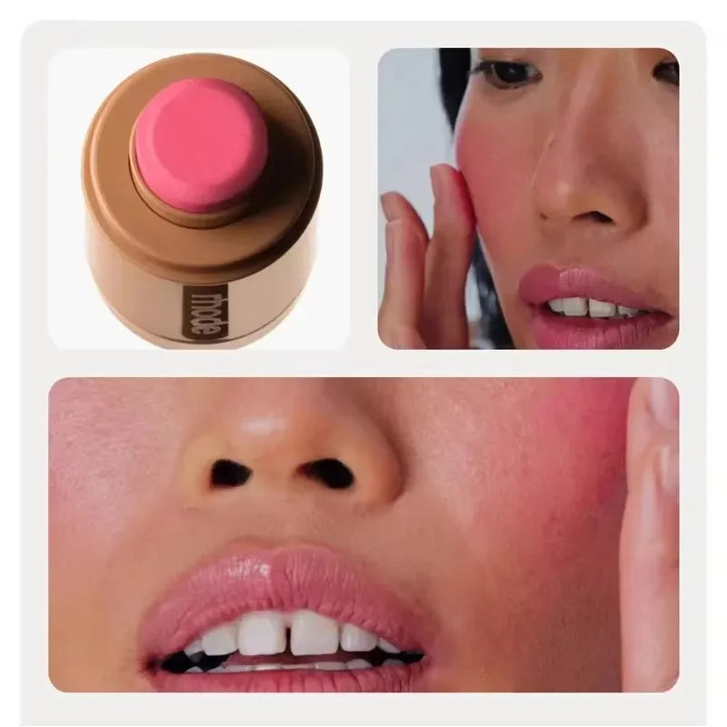 Makeup Blusher Rouge Powder Pocket Blush Lipstick Cheek Hydrating Stick