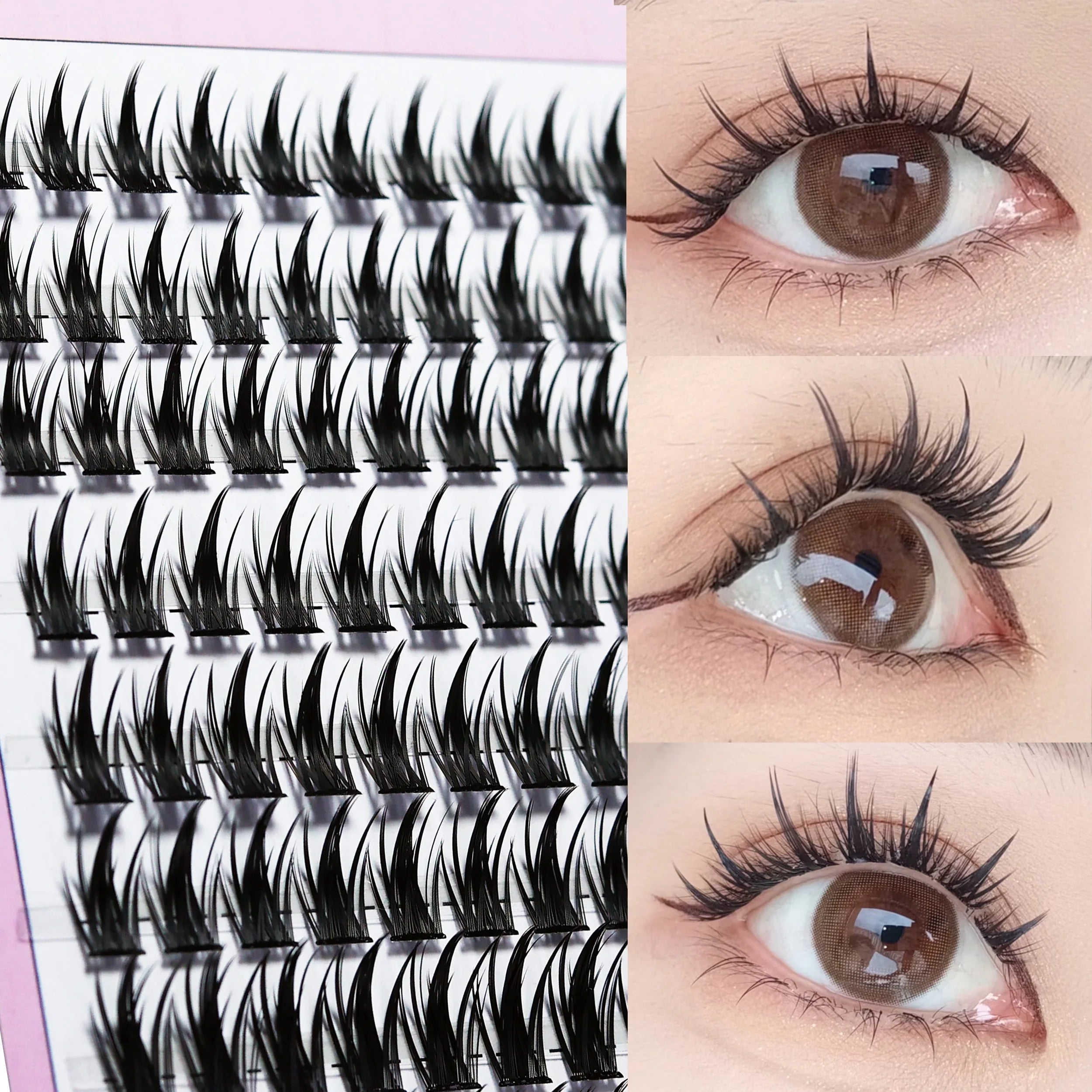 160 Bunches Eyelash Individual Eyelash Cluster Natural Eyelash Extension