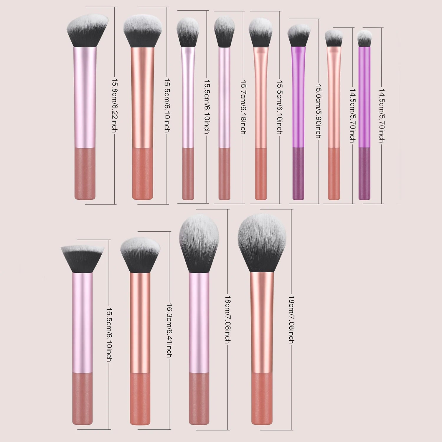 Makeup Brush Sets,12pcs