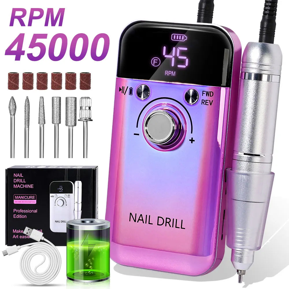Rechargeable Electric Nail Drill Machine Professional Nail