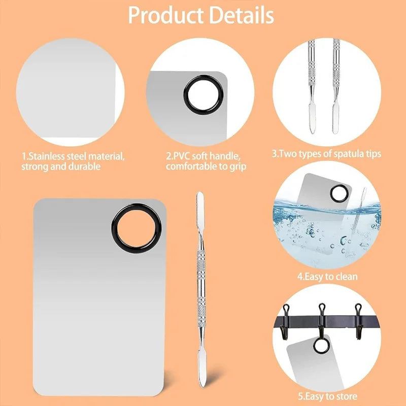 Makeup Mixing Palette Kits Professional Eye Shadow Mixer Tool with Spatula