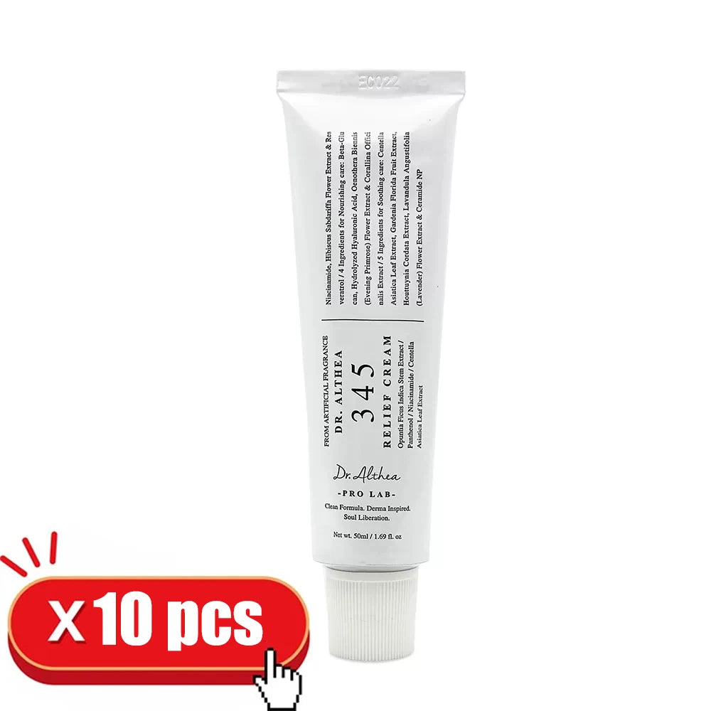 Korean Skincare 345 Relief Cream 50ml Moisturizing Face Cream Soothing